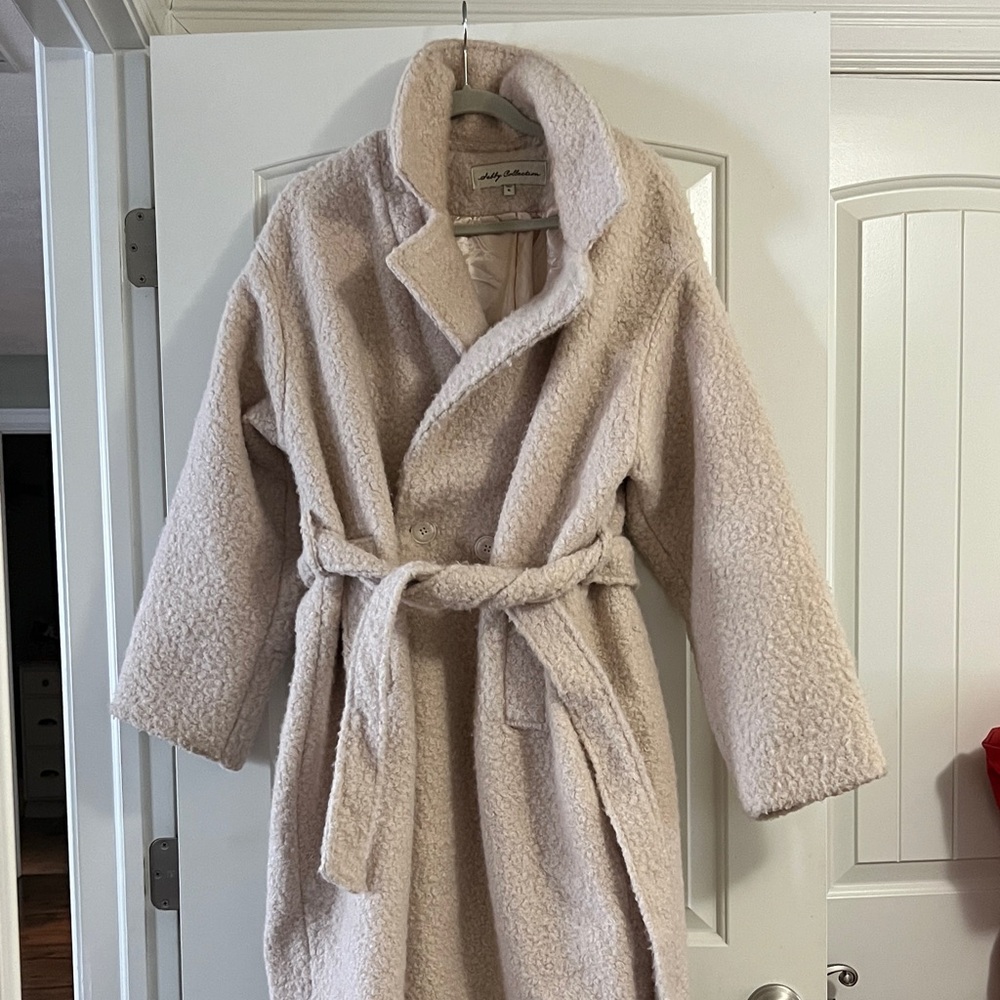 Teddy Blake Women's Cream Teddy Coat